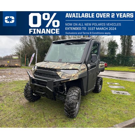 Polaris Ranger XP 1000 EPS Hunter Edition (Tractor T1b) with Full Cab and Heater Kit | Fully Road Legal 
